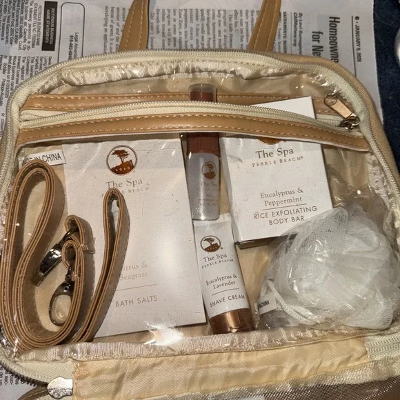 The SPA Pebble Beach SET Shampoo Conditioner Soap Body Wash Bath Set Toiletry